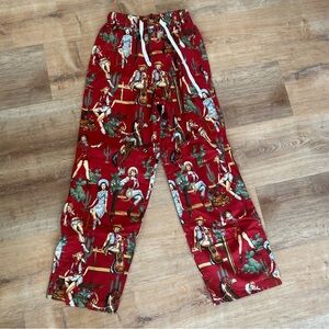 Women’s Red Western Print Pajama Pants - Brand Unspecified
